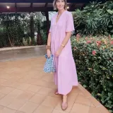 Shop Marisa’s pink dress