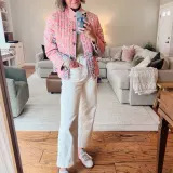 Shop Marisa’s quilted jacket outfit
