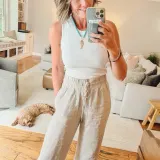 Shop Marisa’s linen outfit