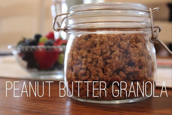 Peanut Butter Granola | A Lovely Living