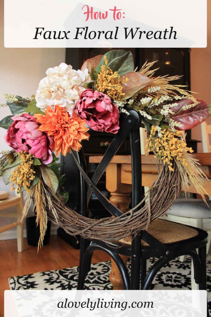 How To Faux Floral Wreath A Lovely Living