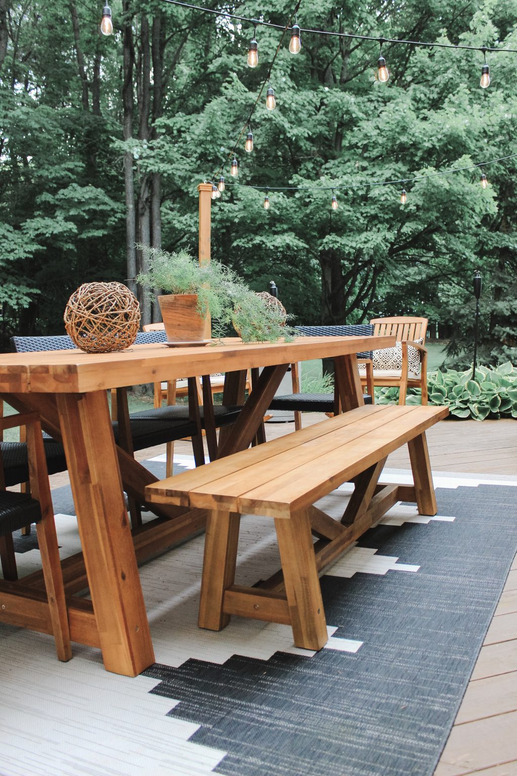 Outdoor Living/Dining Space | A Lovely Living