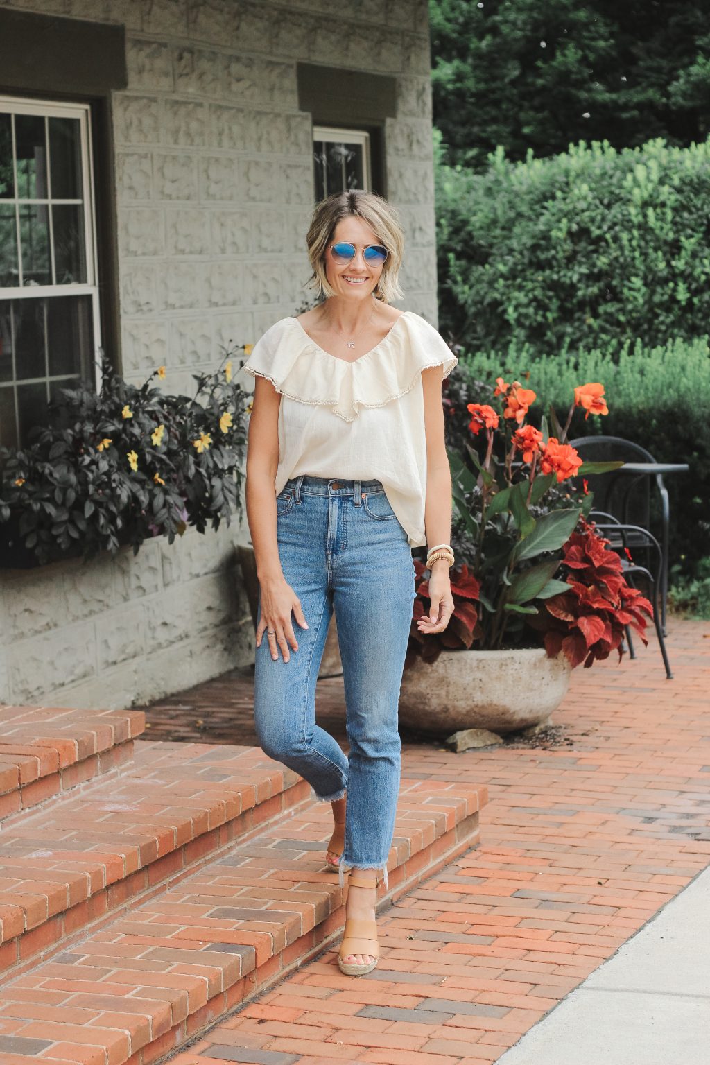 A Pretty Ruffled Top | A Lovely Living